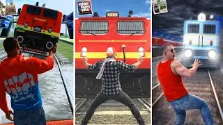 Train Vs All Indian GTA Games 🤯💥