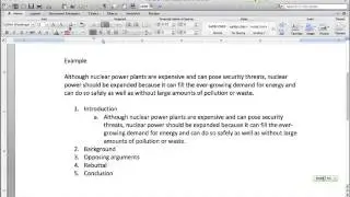 ProCon Essay Outlining