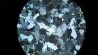 Petrology - B - Sandstone (Arcose) Cross Polarised