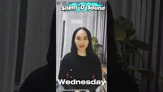 English Pronunciation Tips - Silent D Sound #english #americanaccent #learnenglish #ielts  #ulsan