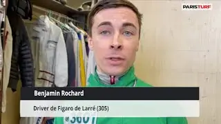 Benjamin Rochard, jockey de Figaro de Larr&eacute; (29/01 &agrave; Vincennes) R1C3