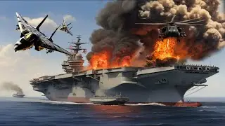 TODAY! US Aircraft Carrier Just Arrived in Red Sea Destroyed by Iran, ARMA 3