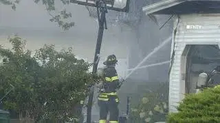 3 Alarm Major Roof Collapse At Wayne NJ Home