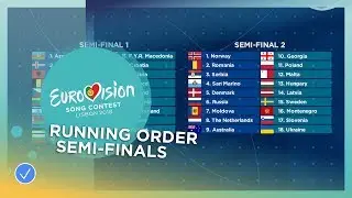 The official running order for the Semi-Finals of the 2018 Eurovision Song Contest