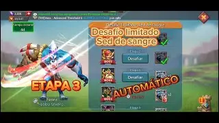 Desafío limitado:sed de sangre lobo severo ETAPA 3 automático LORDS MOBILE