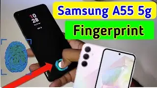 Samsung a55 5g display fingerprint setting/Samsung a55 fingerprint screen lock/fingerprint sensor