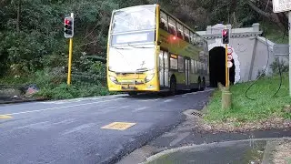 Hataitai/Mt. Victoria Bus Tunnel. Double Decker Bus Spotting. July 2020. Wellington (NZ)