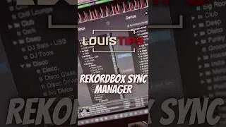 &iquest;Usan el Sync Manager de RekordBox? LouisTip #20 #LouisTips #DJTutorial #PioneerDJ #DJTips #Shorts