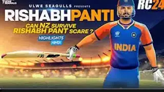Rishabh Pant's Terrifying Impact on NZ in Real Cricket 24 | ind vs nz live match today | rc24