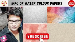 INFO OF WATER COLOR PAPERS 2025 / NEW INFO VIDEO BY KUNTAL / #brushdrop #brush #watercolor