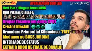 BUFF E NERF NAS CLASSES - ATUALIZA&Ccedil;&Atilde;O BDO LAB