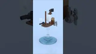 LEGO Micro Flying Dutchman ☠️🚢 The Ghost Ship in Mini Bricks! 🧱👻 #lego
