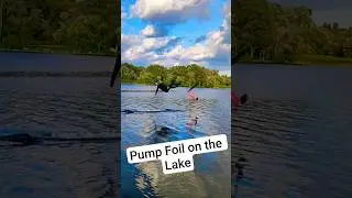 Pump Foil, Wake Thief #flip #pumpfoil #axisfoil #pumping #backflip #foilsurf