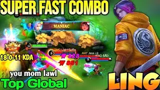 LING BEST BUILD IN 2022 | TOP GLOBAL LING you mom lawl - MOBILE LEGENDS