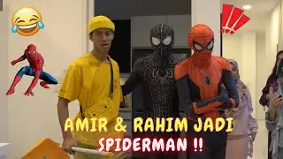 AMIR & RAHIM JADI SPIDERMAN !!- PAKAI BAJU IKUT WARNA !!