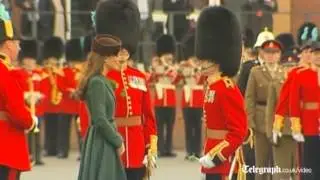 Duchess of Cambridge presents St Pat's Day shamrocks