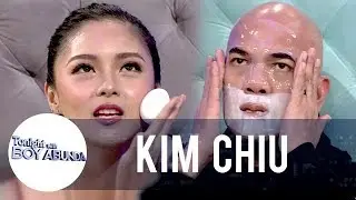Kim teaches her skincare routine to Tito Boy | TWBA