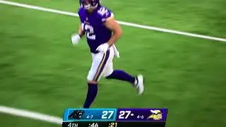 Chad Beebe Game Winning TD Catch|Panthers vs Vikings|NFL Week 12