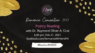 Poetry Reading with Dr. Raymond Oliver A. Cruz