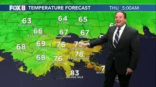 Evening weather update for Monday, Aug. 14