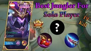 Saber Gameplay 2024 Best Hero For Solo Player !!