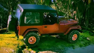 Roc hobby Mashigan 1/10 scale off road 4x4 trail run at the beach