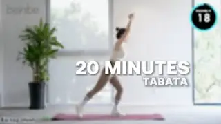 Bài tập Tabata giảm mỡ tăng cơ 20 phút (Sơ cấp)- Toàn thân không dụng cụ.