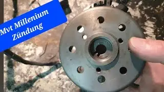 Aerox Mvt millenium Zündung einbauen einstellen zündkeil Halbmond lichtmaschine
