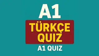 A1 T&uuml;rk&ccedil;e Quiz 📚 | Beginner Level Turkish Grammar Test