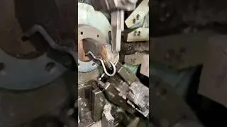 Metal Spring making with machine #metal #springroll