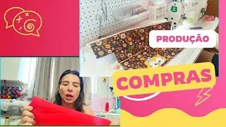 Vlog de costura e bordado/ Comprinhas/ Rotina