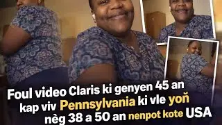 Foul video Claris ki genyen 45 an kap viv Pensylvania ki vle yon nèg 38 a 50 an nenpot kote USA 