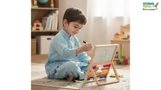 Wooden Multi Function Calculate bead Double Sided Sketchpad | Preschool Supplies  | Educational Toys