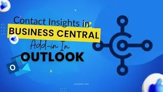 How to use Contact Insights in Business Central Add-in in Outlook