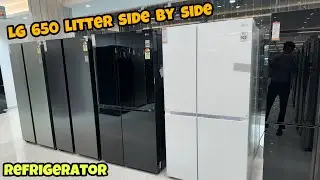 LG 650 Litres 3 Star Frost Free Side by Side Refrigerator with Multi Air Flow (GLB257HWB3)