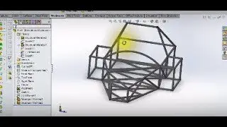 Sae Baja chassis design weldment in solidworks