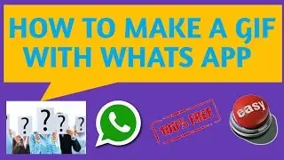 HOW TO MAKE A GIF USING WHATS APP2017(IN HINDI)
