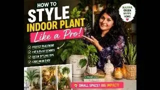 How to Style indoor plants : Mindful Living in a Small Apartment 🪴