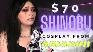 I bought a PLUS SIZE Shinobu Kocho FULL  COSPLAY from AMAZON?! | Demon Slayer Kimetsu No Yaiba