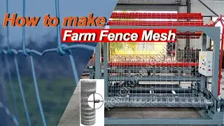 How to make Farm Fence Mesh with a wire mesh machine| Farm Fence Mesh Making Machine| RKM Machine