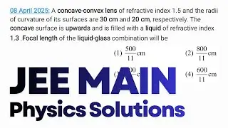 A concave-convex lens of refractive index 1.5 and the radii of curvature of its surfaces are 30 cm