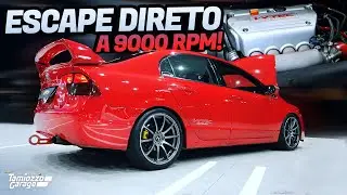 HONDA CIVIC SI ACELERANDO FORTE 😈 ESCAPE DIRETO = SINFONIA!