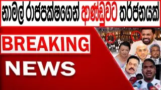 නාමල් රාජපක්ෂගෙන් ආණ්ඩුවට ත#ර්ජනයක් BREAKING NEWS |Channel 4