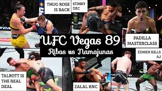 UFC Vegas 89 Recap (Thug Rose Is Back, Payton Talbott is insane, Andr&eacute; Lima Got Bit and more)