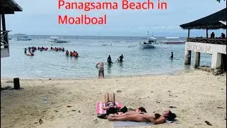 A walking tour of the popular Panagsama Beach in Moalboal, Cebu 2025  #philippines
