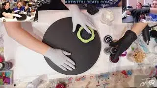 Can I Do A Colander Pour With Resin!? (Easy Tree Ring Version)