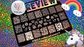B.loves Plates | B.00 Rainbows & Unicorns Stamping Plate | Review & Swatches