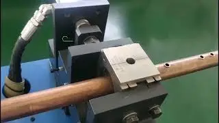 CNC Flute tube collar holes punching and flanging machine for air conditioner