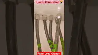 Cable Glands installation | Cable Gland Connection | Gland F.#electrical