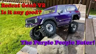 Redcat Gen8 V2! (Распаковка и тест-драйв) Ночной змей Losi ползает с «Фиолетовым людоедом»